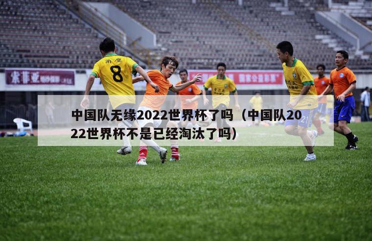 中国队无缘2022世界杯了吗（中国队2022世界杯不是已经淘汰了吗）